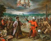 Hans von Aachen Kriegserklarung vor Konstantinopel France oil painting artist